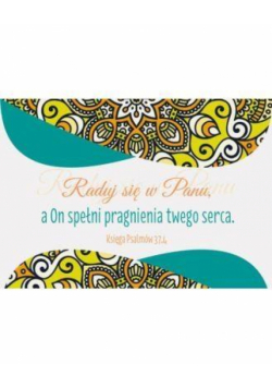 Kartka składana - Raduj się w Panu Grafika