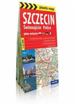 Plastic map Szczecin, Świnoujście, Police w.2023