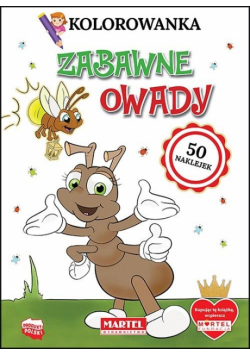 Kolorowanka. Zabawne owady z naklejkami