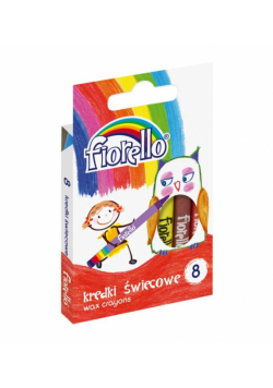 Kredki świecowe 8 kolorów FIORELLO