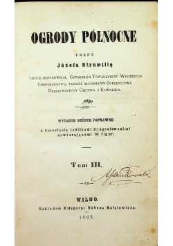 Ogrody północne Tom III 1862 r.