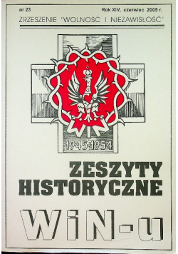 Zeszyty Historyczne WiNu nr 23