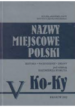 Nazwy miejscowe Polski tom V