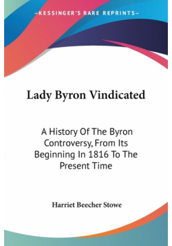 Lady Byron Vindicated