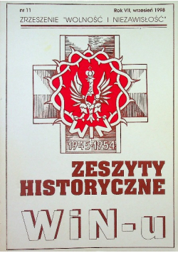 Zeszyty Historyczne WIN u Nr 11