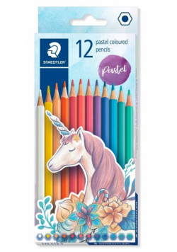 Kredki sześciokątne Pastel 12 kolorów STAEDTLER