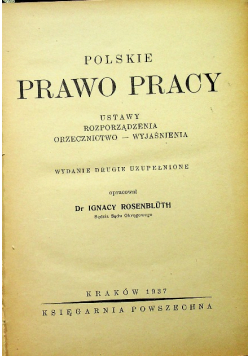 Polskie prawo pracy 1937 r.