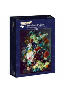 Puzzle 1000 Martwa natura z kwiatami, Jan van Huysum, 1715
