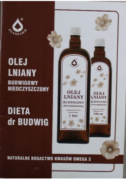 Olej lniany budwigowy nieoczyszczony