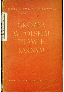 Groźba w Polskim prawie karnym