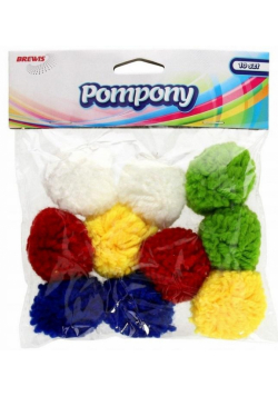 Pompony puszyste 40mm 10szt