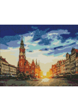 Diamentowa mozaika - Czarujący Wrocław 40x50cm