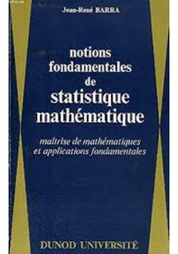 Notions Fondamentales De Statistique Mathematique Maitrise De Mathematiques