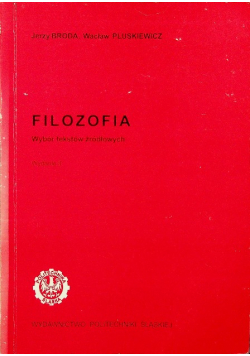 Filozofia wybór tekstów źródłowych