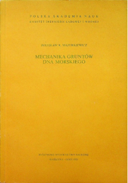 Mechanika gruntów dna morskiego