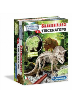 Naukowa zabawa. Skamieniałości Triceratops fluores