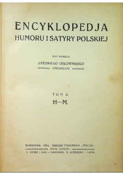 Encyklopedja humoru i satyry polskiej tom II 1914 r.