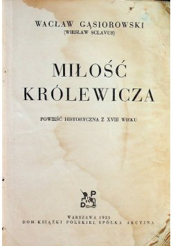 Miłość Królewicza 1931 r.
