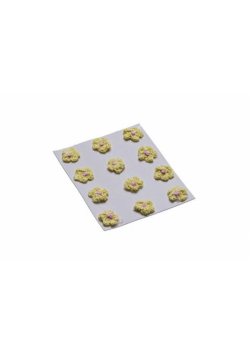 Kwiatki dekoracyjne 18mm żółte 12szt
