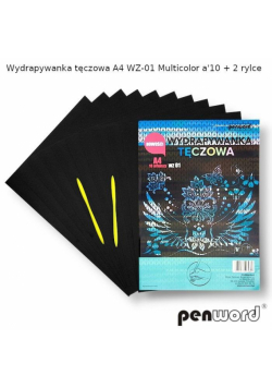 Wydrapywanka tęczowa A4 multicolor WZ-01