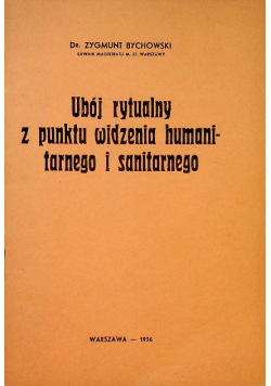 Ubój rytualny z punktu 1936 r.