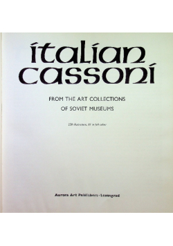 Italian Cassoni From The Art Collections Of Soviet Museum