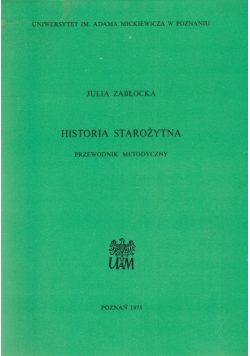 Historia starożytna przewodnik metodyczny