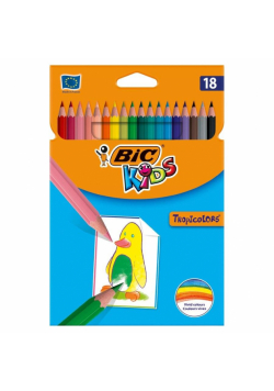 Kredki Tropicolors 18 kol. blister BIC