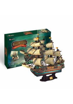 Puzzle 3D Żaglowiec San Felipe XL