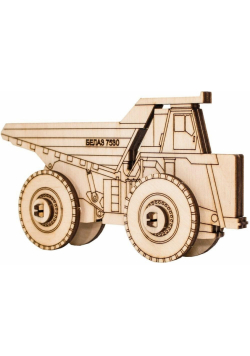 Puzzle Drewniane 3D Belaz 2D