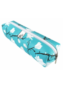 Piórnik prostokąt Magnolie blue
