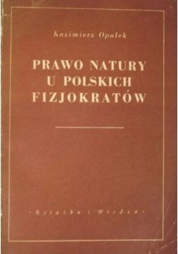 Prawo natury u polskich fizjokratów