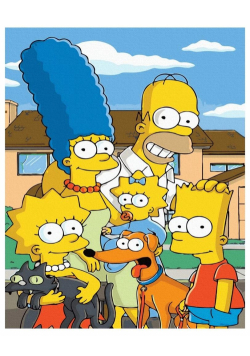 Malowanie po numerach - Simpsonowie 40x50cm