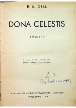 Dona Celestis 1938 r