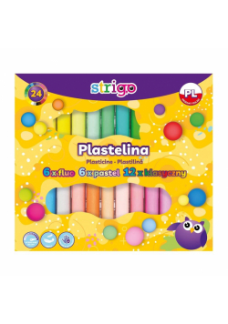 Plastelina 24 kolory STRIGO