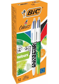 Długopis 4 Colours Velour mix (12szt) BIC