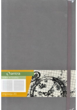 Notes A5 Kratka Impresja Szary ANTRA
