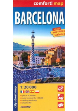 Comfort! map Barcelona 1:20 000 w.2021