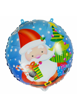 Świąteczny balon foliowy okrągły