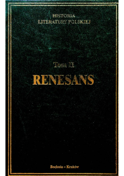 Historia literatury polskiej tom II Renesans