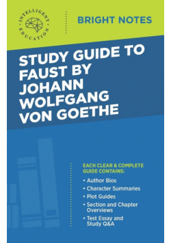 Study Guide to Faust by Johann Wolfgang von Goethe