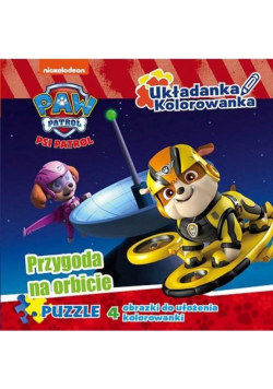 Psi Patrol. Układanka, kolorowanka. Przygoda na..