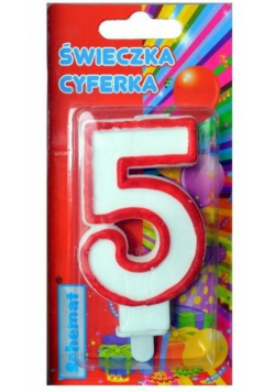 Świeczka cyferka 5