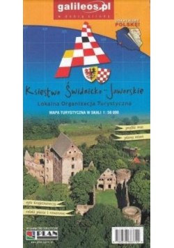 Mapa turystyczna - Księstwo Świdnicko - Jaworskie
