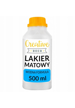 Lakier akrylowy bezbarwny matowy butelka 500ml