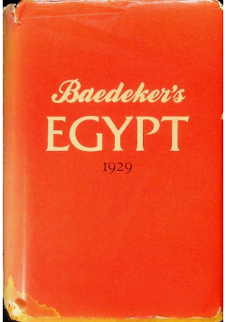 Baedeker's Egypt 1929