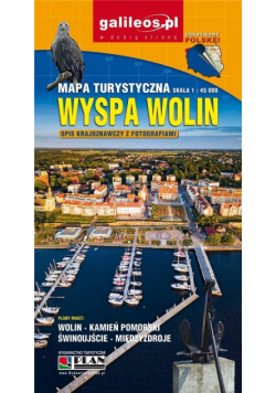 Mapa turystyczna - Wyspa Wolin 1:45 000