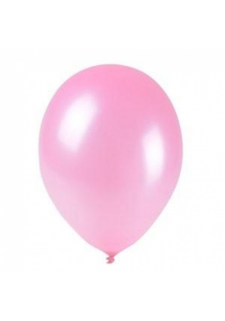 Balony metalizowane jasnoróżowe 25cm 100szt
