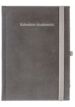 Kalendarz akademicki A5T Piko z gumka szary