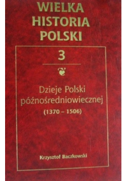 Dzieje Polski Późnośredniowiecznej 1370 1506 Tom 3